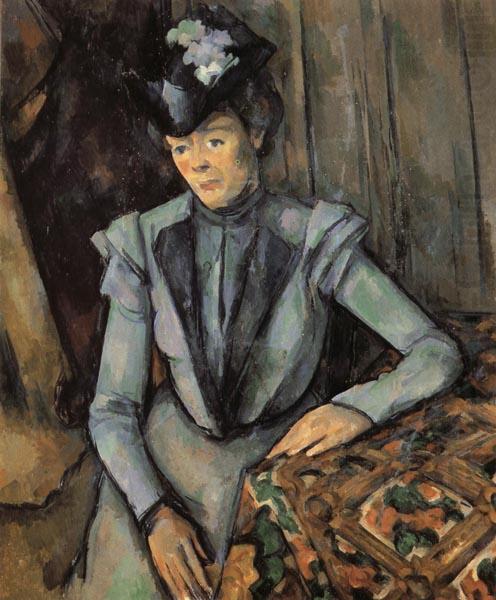 Paul Cezanne Woman in Blue china oil painting image
